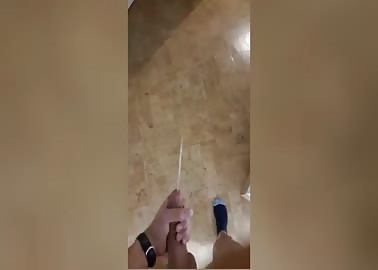 Big cumshot on floor