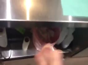 Barman jerks behind the bar