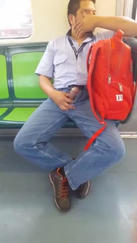 Caught a guy jerking off in the subway