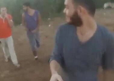 Running cock out for his friend