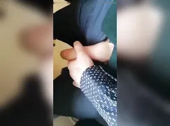 Teen jerking off in public school classroom