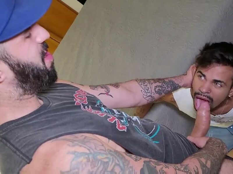 Two horny tattoo artists enjoy sex after a long day at work